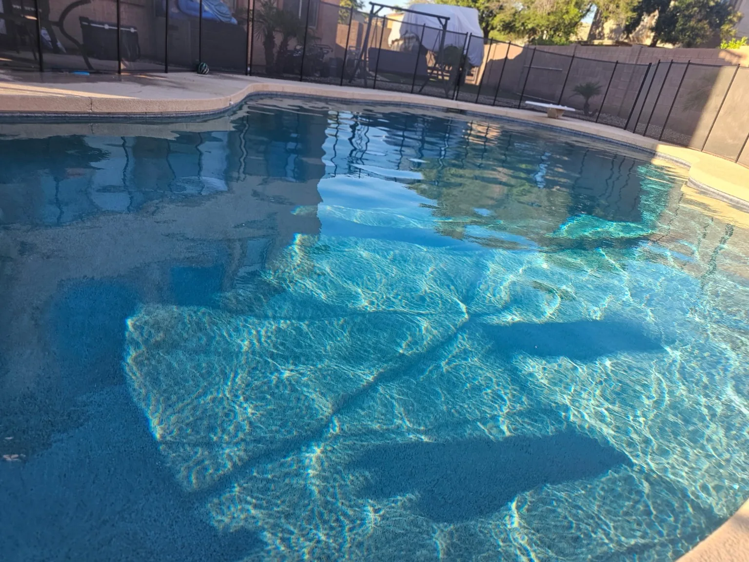 Pool after green recovery