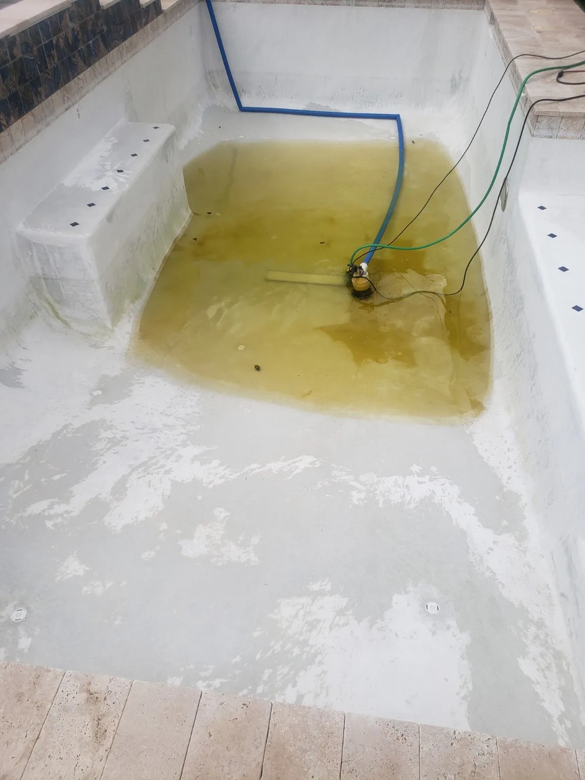 Spa cleanup in progress